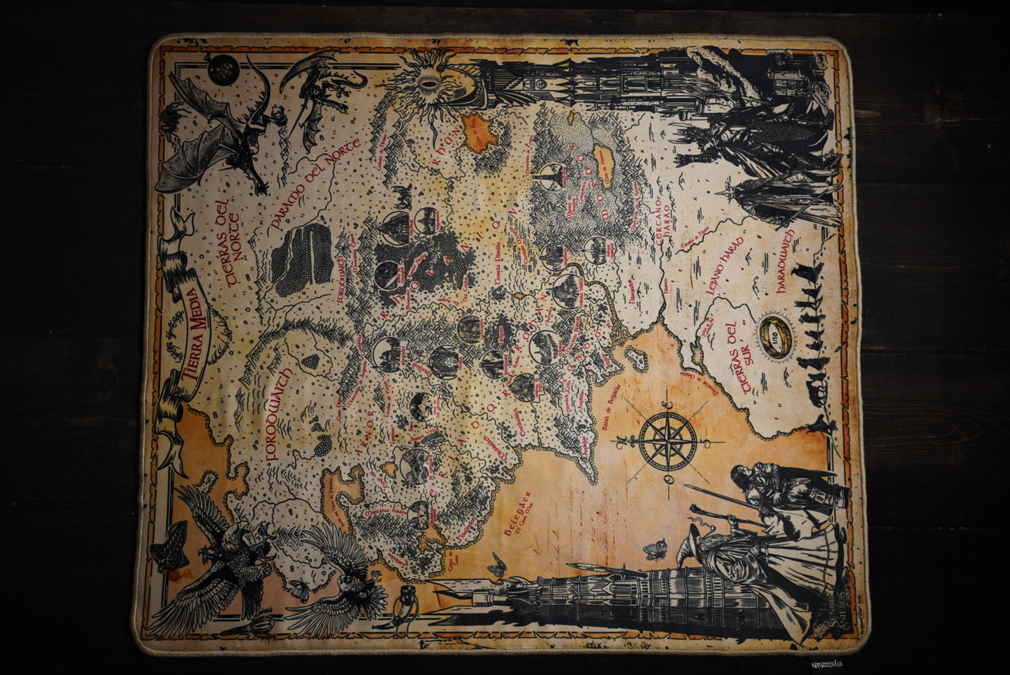 Spellground 25 Aniversario Señor de los Anillos mapa