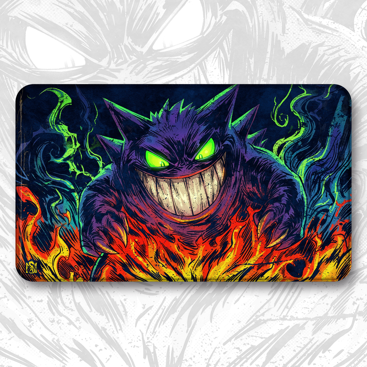 Playmat Gengar Retro Comic