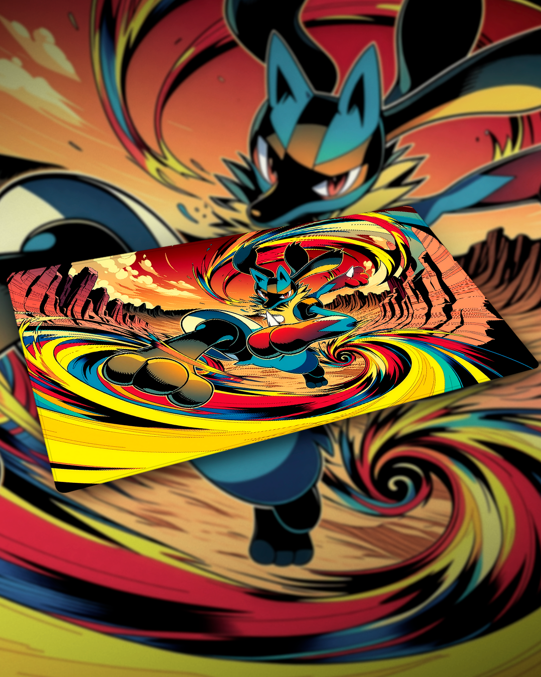Playmat Mega Lucario Spin